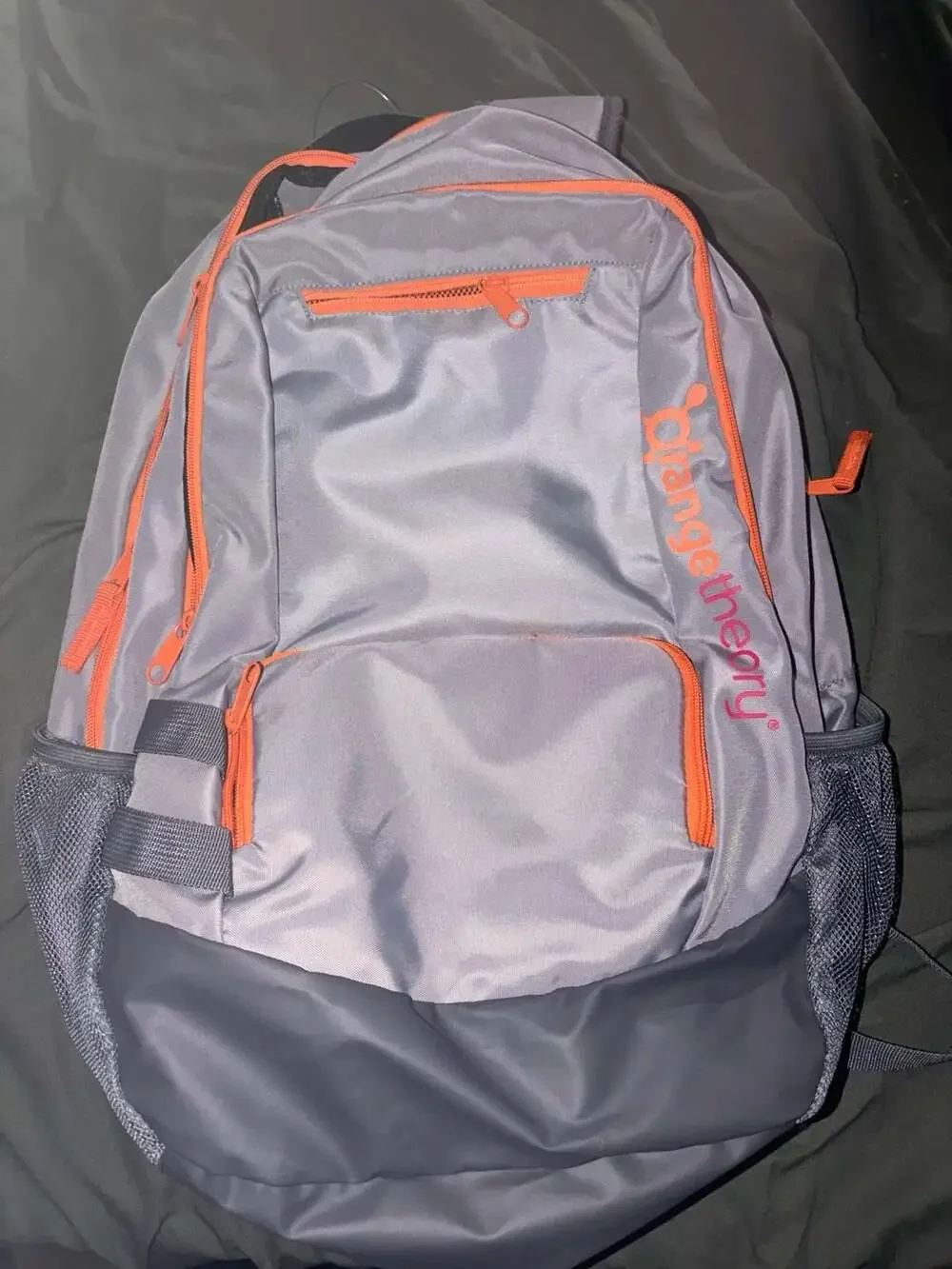 Orangetheory Fitness Backpack Gray Orange